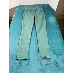 American Eagle Outfitters High-Rise Green Jeans